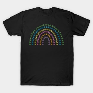 paw prints rainbow T-Shirt